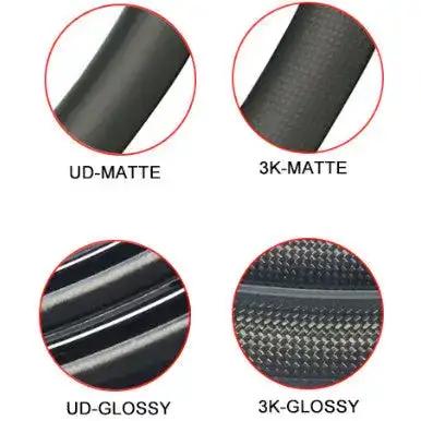 Matte carbon rim surface finish, 700C, suitable for high-performance gravel or cyclocross wheel builds