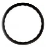 Bola 700c carbon gravel rim – UV wave profile cross-section showing 34mm external width