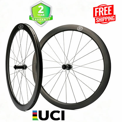 Bola ELT 35G 700C Carbon Gravel Wheelset – 35mm Depth, 36mm Wide, Tubeless, 1250g Carbon Fiber Sporting Goods