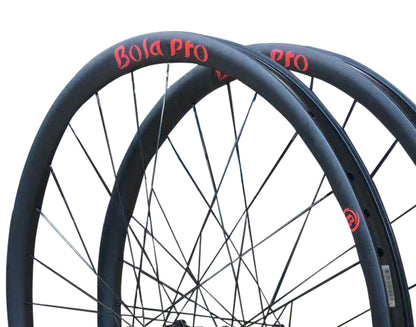 700C Classic carbon  bike wheelset tubeless 38mm high 28mm wide for disc brake Bola