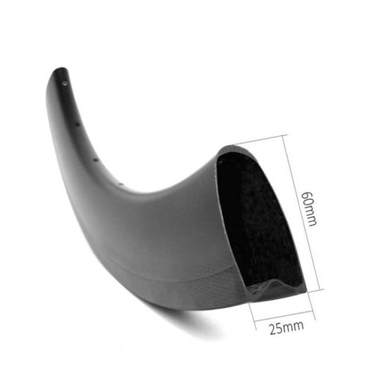 Tubular carbon rims 60mm profile  25mm wide  for rim brake